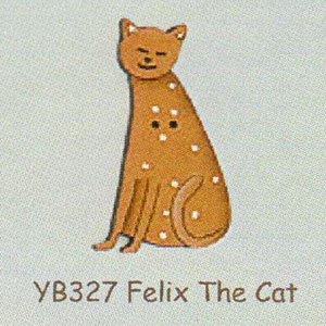 Felix the Cat wooden button
