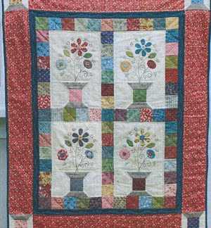 Flowering Spools quilt pattern