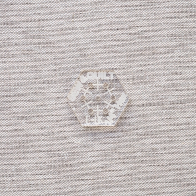 1/4" Hexagon Acrylic Template