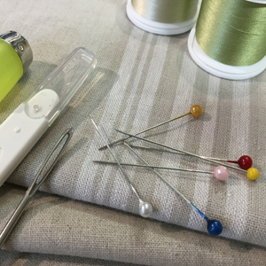Needles, pins, thimbles & threaders
