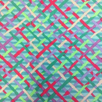 Kaffe Fassett - Free Spirit Mad Plaid Turquoise Fabric