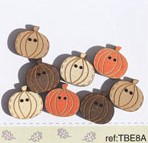Autumn Themed Wooden Buttons
