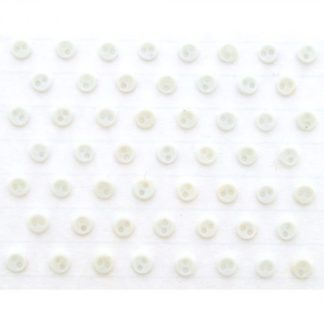 Micro Mini Round - White Button Pack