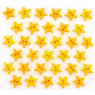 Micro Mini Yellow Stars button pack