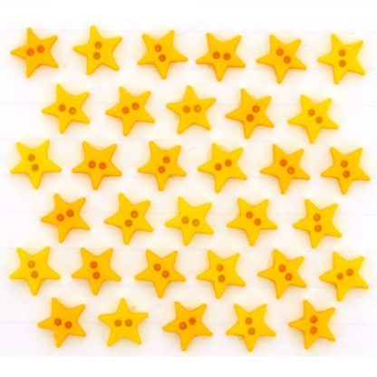 Micro Mini Yellow Stars button pack