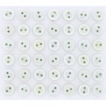 Tiny Round White button pack