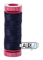 Aurifil 50wt 200m Thread - 2785 - Very Dark Navy