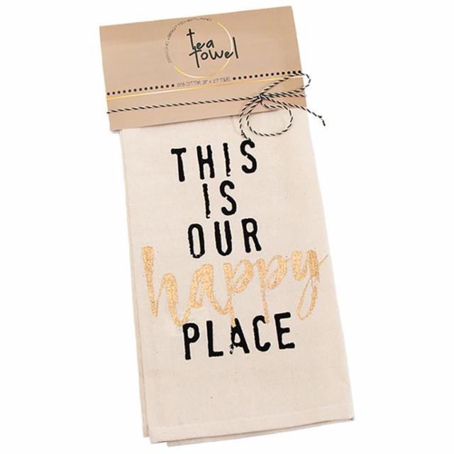 Chill Happy Place Tea Towel Coast & Country