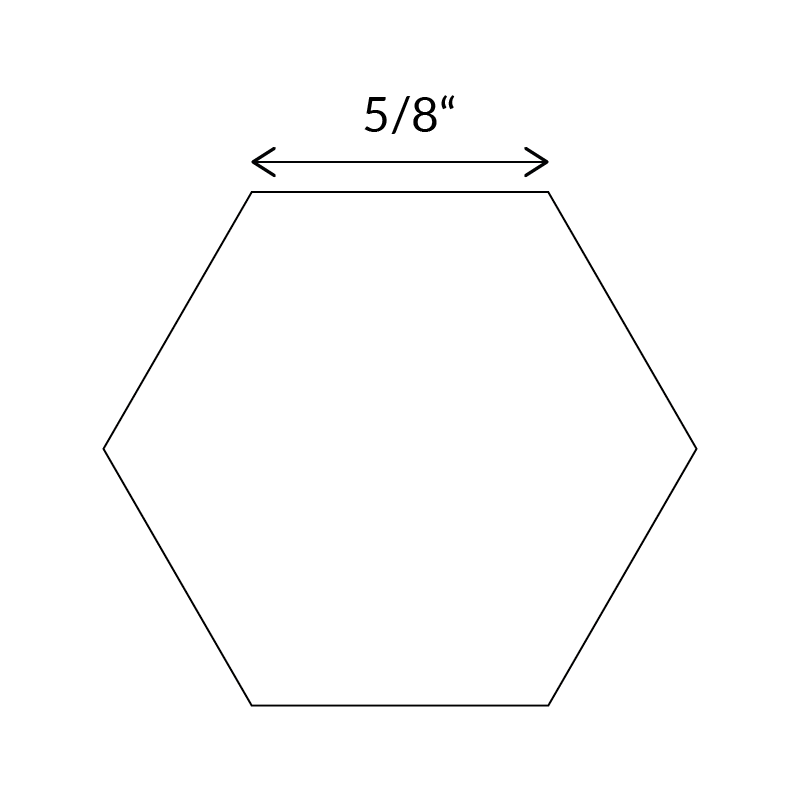 5/8" Hexagon Papers (100)