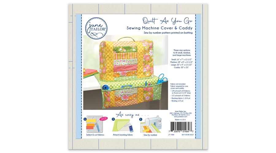 Sewing Machine Caddy & Cover by June Tailor Quilt As You Go Pattern