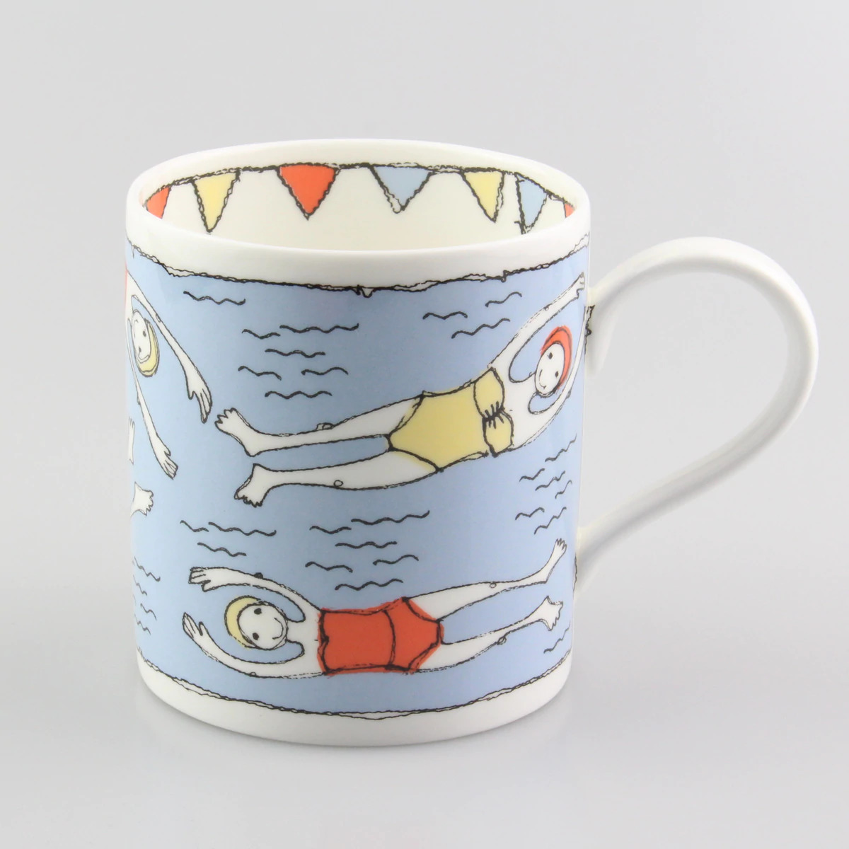 “Bathers” Bone China Mug