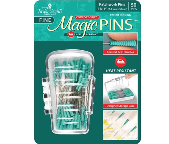 Magic Pins Fine Patchwork Pins 50 Pieces Coast & Country