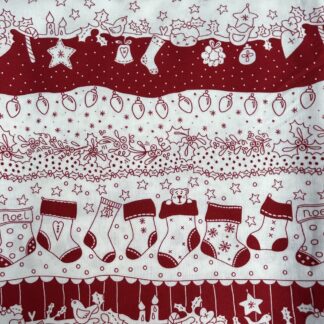 Christmas Redwork by Mandy Shaw fabric and fat 1/4s - SALE
