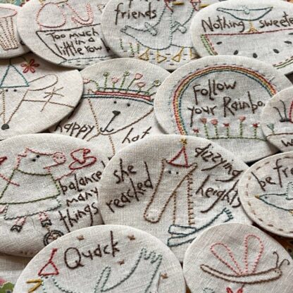 Sunshine & Lollipops Stitchery Panel - Image 3