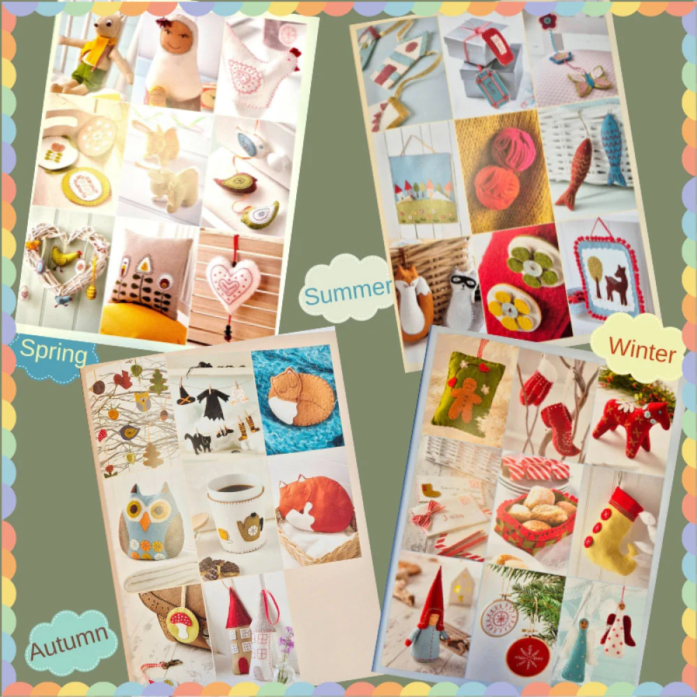 A Year of Felt Decorations Book by Corinne Lapierre - Image 3