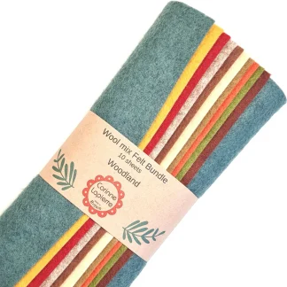 Wool Felt Bundles of 10 sheets - Woodland