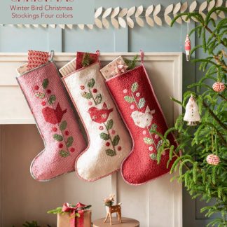 merry little christmas winter bird christmas stockings