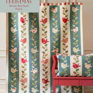 Tilda Merry Little Christmas - Winter Birds Quilt Kit - Petrol Colourway