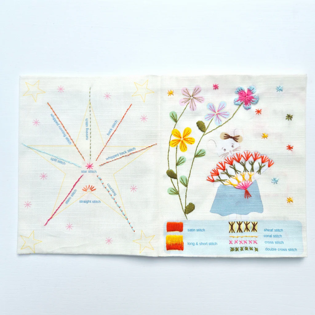 Mouse Embroidery Sampler Book Kit - Image 6